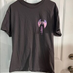 Lost Dark Gray Tee with Purple Graphic